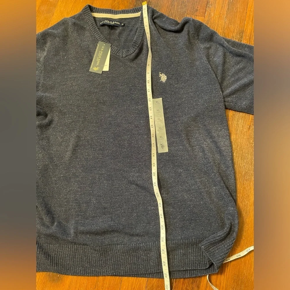 US Polo Assn NWT CLOSET CLEANOUT Long Sleeve Sweater-Size XL-Blue Gray